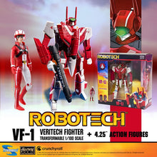 Load image into Gallery viewer, Robotech Figures - 1/100 Scale Veritech Fighter Transformable w/ 4.25" Pilot Assortment Maple and Mangoes
