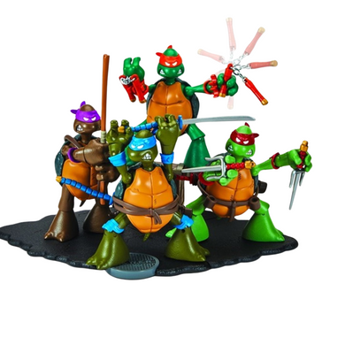 TMNT 4oth Anniversary ComicSkeych Set of 4 Maple and Mangoes