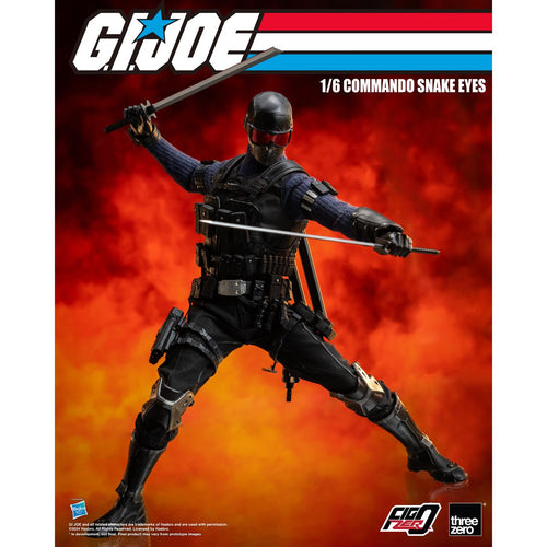 G.I. Joe Commando Snake Eyes FigZero 1:6 Scale Action Figure Maple and Mangoes