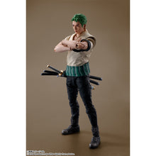 Load image into Gallery viewer, One Piece Netflix Series Roronoa Zoro S.H.Figuarts Action Figure Maple and Mangoes
