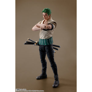 One Piece Netflix Series Roronoa Zoro S.H.Figuarts Action Figure Maple and Mangoes