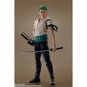 One Piece Netflix Series Roronoa Zoro S.H.Figuarts Action Figure Maple and Mangoes