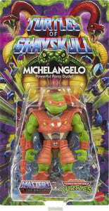 Masters of the Universe Origins Turtles of Grayskull Wave 6 Michaelangelo Action Figure Maple and Mangoes