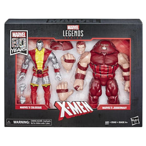 Marvel Legends 80th Anniversary Colossus and Juggernaut 6-Inch Action Figures Maple and Mangoes