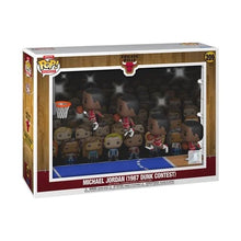 Load image into Gallery viewer, NBA Chicago Bulls Michael Jordan (1987 Dunk Contest) Funko Pop! Moment Deluxe with Case #209 Maple and Mangoes
