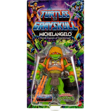 Load image into Gallery viewer, Masters of the Universe Origins Turtles of Grayskull Wave 3 Michelangelo Action Figure Maple and Mangoes
