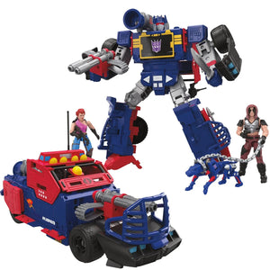 Transformers Collaborative G.I. Joe Mash-Up Soundwave Dreadnok Thunder Machine, Zartan and Zarana Action Figures Maple and Mangoes