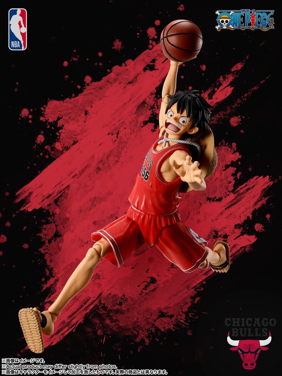 Bandai S.H.Figuarts Action Figure - Monkey D. Luffy -CHICAGO BULLS