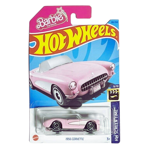 Hot Wheels 1956 Corvette - Barbie Pink #183 - 2023 HW Screen Time