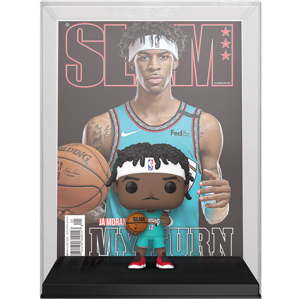 NBA Slam Ja Morant Funko Pop! Cover Figure #21 with Case (Pre