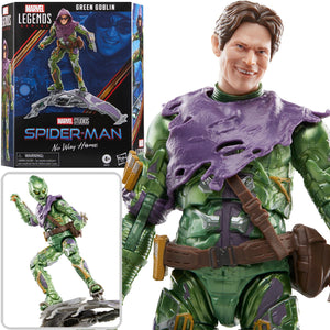 Spider-Man Marvel Legends Series Spider-Man: No Way Home Green Goblin Deluxe 6-Inch Action Figure Maple and Mangoes