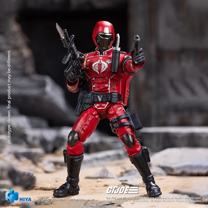 HIYA Exquisite Mini Series 1/18 Scale 4 Inch G.I.Joe Crimson Guard Action Figure Maple and Mangoes