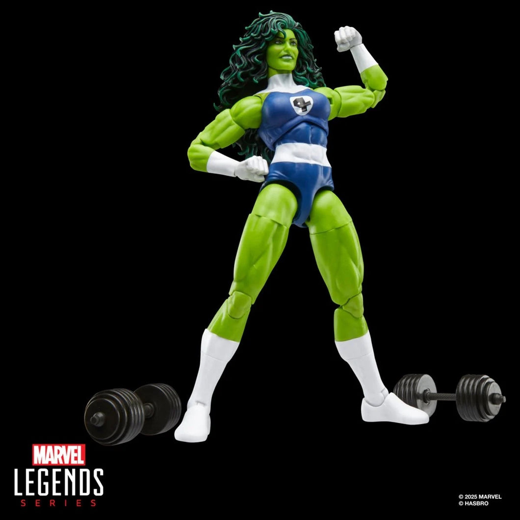 Fantastic Four Retro Marvel Legends She-Hulk 6-Inch Action Figure Maple and Mangoes