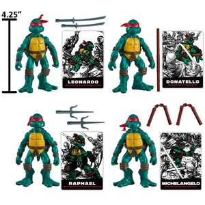 Teenage Mutant Ninja Turtles Classic Comic Book Series Action Figure 4-Pack Maple and Mangoes