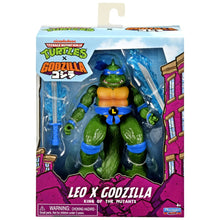 Load image into Gallery viewer, Teenage Mutant Ninja Turtles x Godzilla Wave 1 Action Figure Leonardo Godzilla Maple and Mangoes
