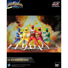Load image into Gallery viewer, Power Rangers Zeo Rangers FigZero 1:6 Scale Action Figure 5-Pack Maple and Mangoes
