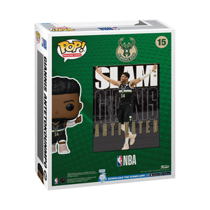 NBA SLAM Giannis Antetokounmpo Funko Pop! Cover Figure #15 with Case Maple and Mangoes