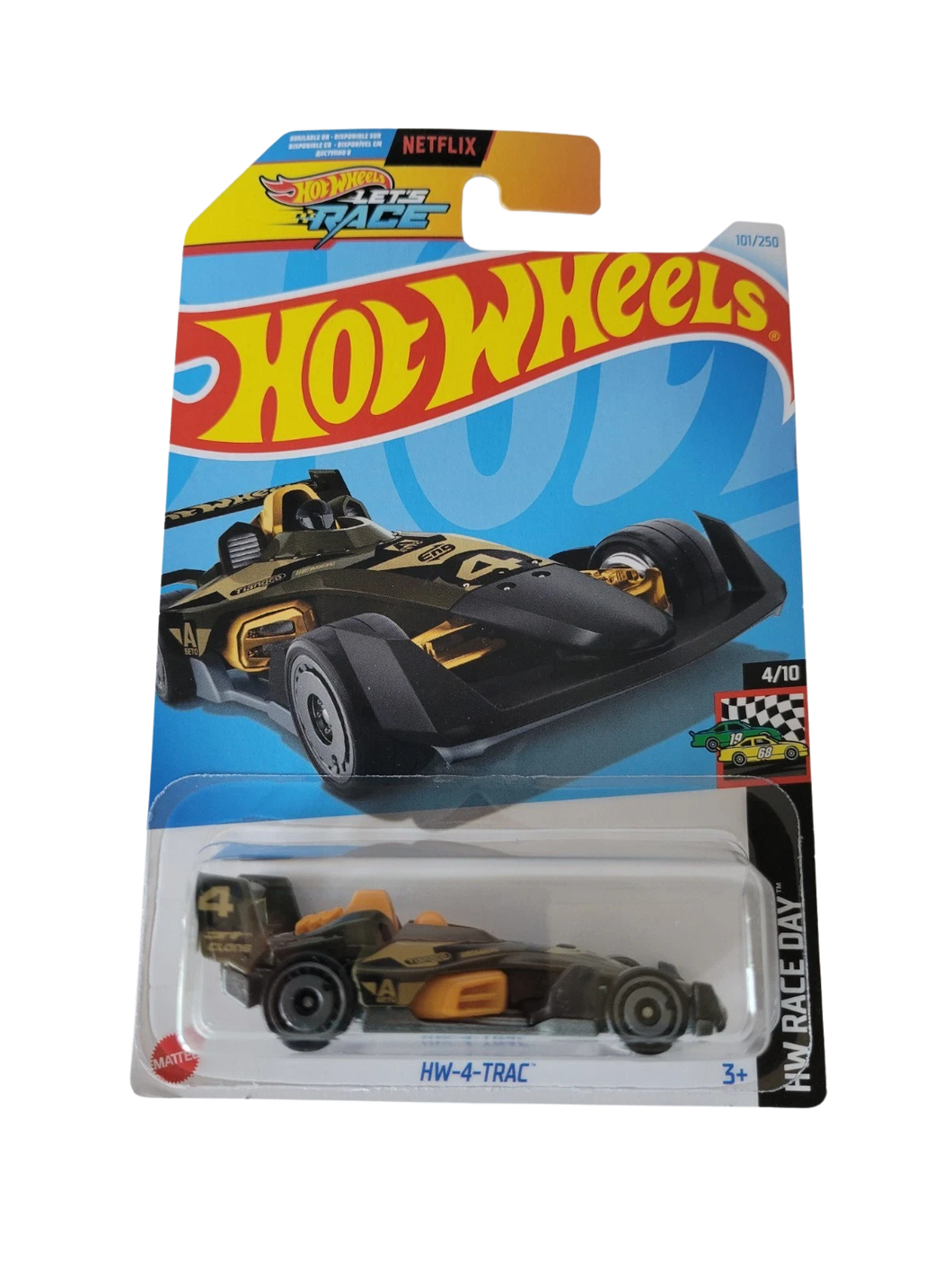 Hot Wheels HW Race Day 4/10 HW-4-Trac 101/250 Black Maple and Mangoes