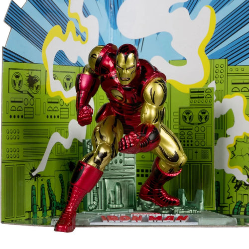 Marvel Wave 1 Iron Man The Invincible Iron Man #126 1:10 Scale Posed Figure with Scene Maple and Mangoes