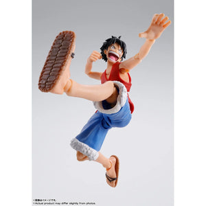 S.H.Figuarts Figures - One Piece - Monkey D. Luffy (Romance Dawn) Maple and Mangoes