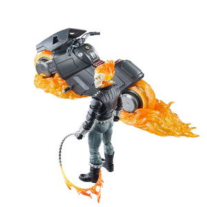 Marvel Legends Series Ghost Rider (Danny Ketch) with Motorcycle Action Figure Maple and Mangoes