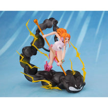 Load image into Gallery viewer, One Piece The Future Island Egghead Version Nami Lightning Blast Extra Battle FiguartsZERO Statue Maple and Mangoes
