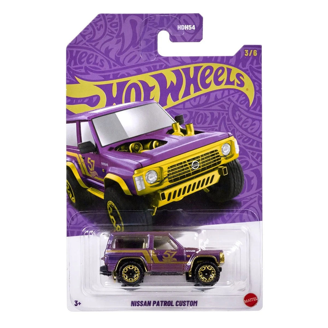 Hot Wheels Pearl and Chrome Vehicle 2025 Mix 2 Nissan Patrol Custom Maple and Mangoes