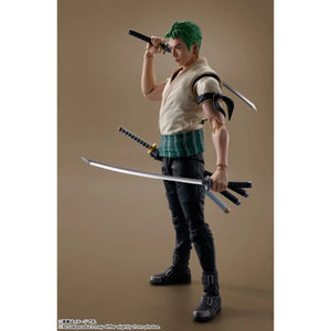 One Piece Netflix Series Roronoa Zoro S.H.Figuarts Action Figure Maple and Mangoes