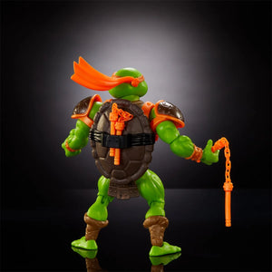 Masters of the Universe Origins Turtles of Grayskull Wave 3 Michelangelo Action Figure Maple and Mangoes