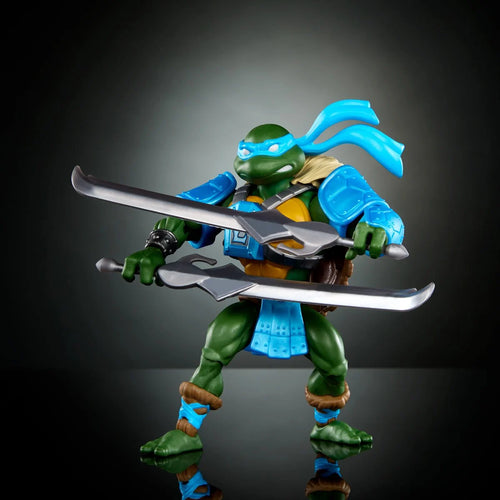 Masters of the Universe Origins Turtles of Grayskull Leonardo Action Figure Maple and Mangoes