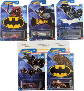  Hot Wheels Batman Themed 2023 Mix 3 Vehicles Set of 5 Maple and Mangoes