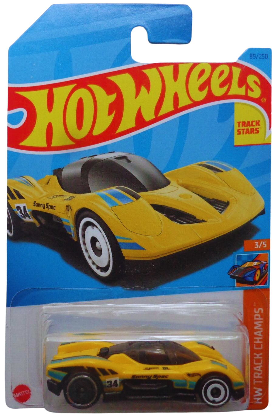 2023 Hot Wheels HW TRACK CHAMPS 3/5 Groupe C Fantasy 89/250 (Yellow)