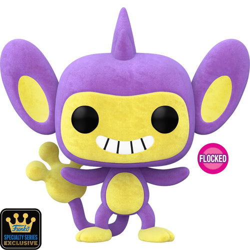 Pokemon Aipom Flocked Funko Pop! Vinyl Figure #947 - Specialty Series Maple and Mangoes