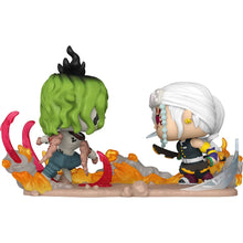 Load image into Gallery viewer, Demon Slayer Tengen Uzui Vs. Gyutaro Funko Pop! Moment #1753 Maple and Mangoes
