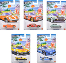 Load image into Gallery viewer, Hot Wheels Theme Automotive Assortment- J-imports&nbsp; Set of 5 (GDG44-987F) Maple and Mangoes
