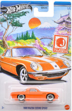 Load image into Gallery viewer, Hot Wheels Theme Automotive Assortment- J-imports 1968 Mazda Cosmo Sport Maple and Mangoes
