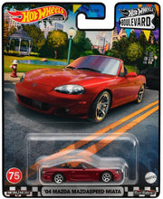 Load image into Gallery viewer, Hot Wheels Boulevard - &#39;04 Mazda Mazdaspeed Miata (HKF22) Maple and Mangoes
