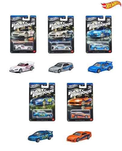 Hot Wheels Fast & Furious Theme Assortment -  Graphic Remix Case of 5 Maple and Mangoes