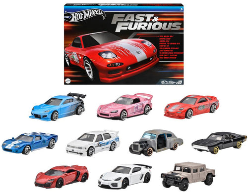 Hot Wheels Fast & Furious 10 Car Pack Maple and Mangoes