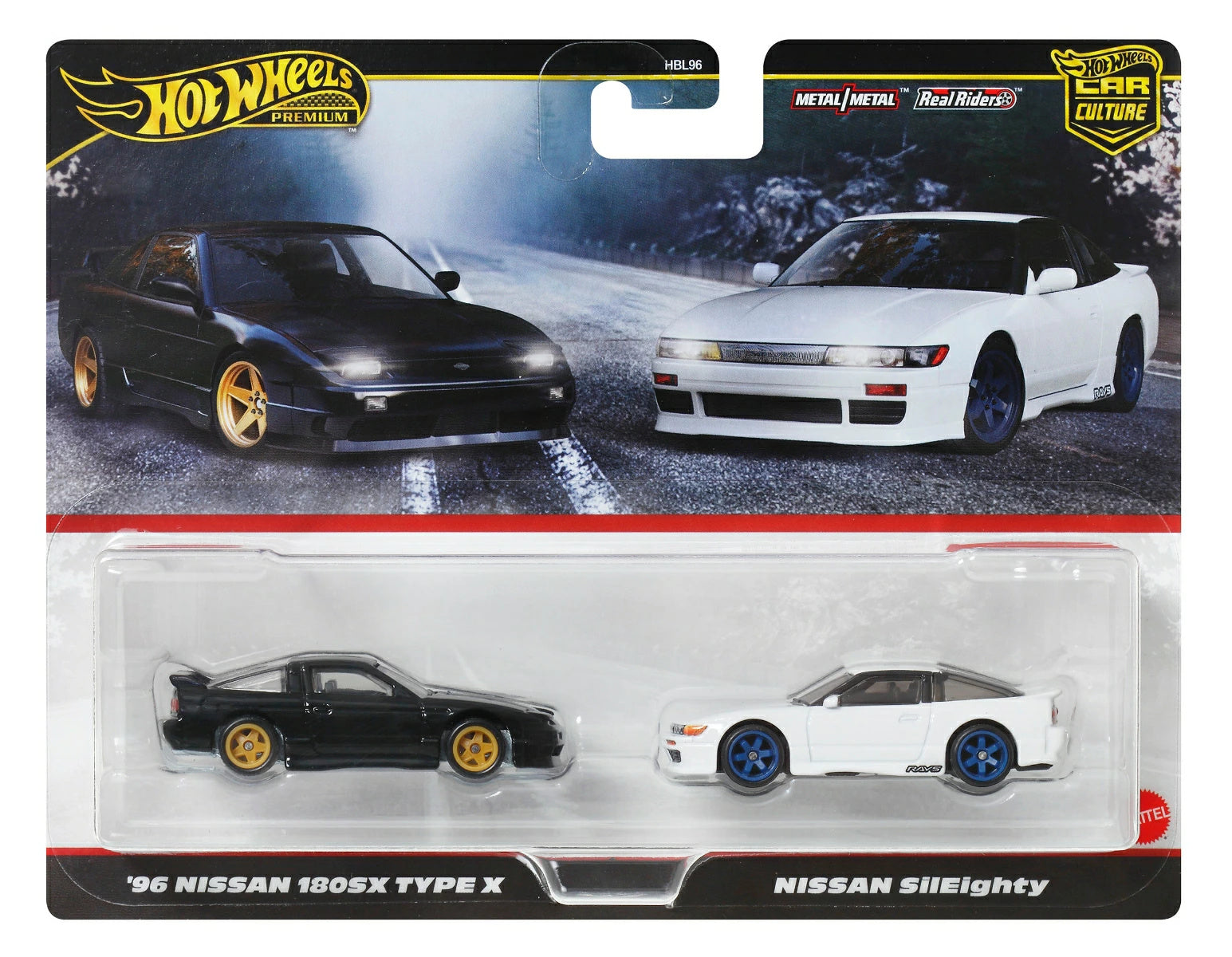 Hot Wheels Premium 2 Pack '96 180Sx Type X / Sylheity – Maple and