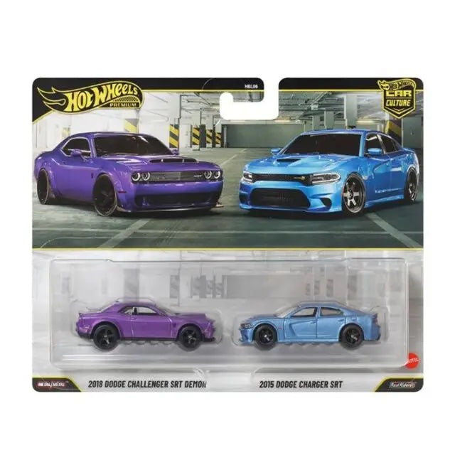 Hot Wheels Premium 2-Pack 2018 Dodge Challenger SRT Demon / 2015