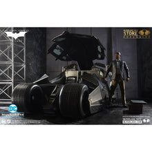 Load image into Gallery viewer, McFarlane Dark Knight tumbler Batmobile with Lucius Fox Figure Set Collectible Toy Figure Maple and Mangoes
