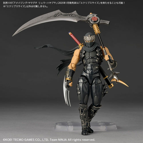 Revoltech Amazing Yamaguchi Ryu Hayabusa Ninja Gaiden 3 Razor's Edge Ver. Action Figure Limited Bonus Set Maple and Mangoes