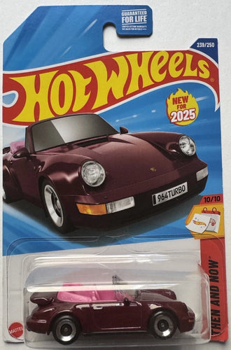 2025 Hot Wheels THEN AND NOW 10/10 Porsche 911 Turbo Cabriolet 239/250 Maple and Mangoes