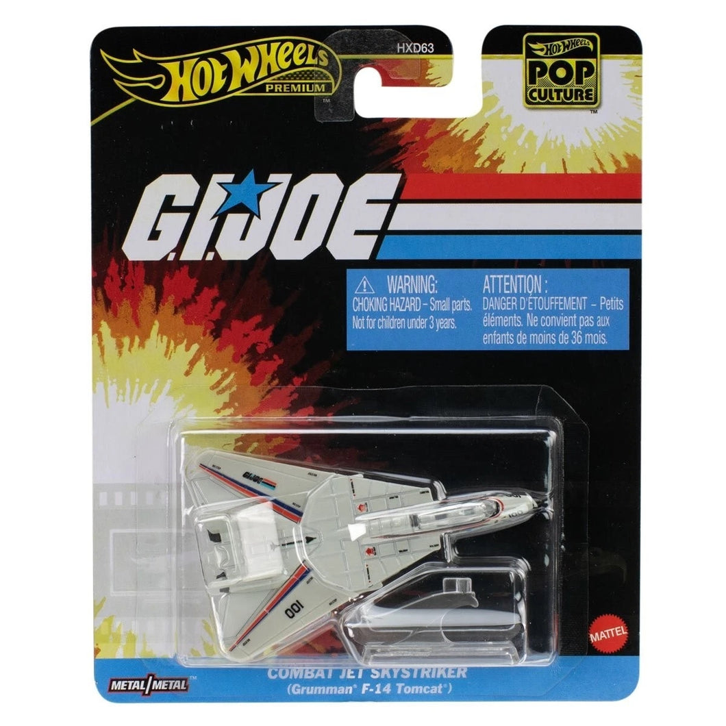 2025 Hot Wheels Premium Pop Culture G.I.JOE Combat Jet Sky Striker (F-14 Tomcat) Maple and Mangoes
