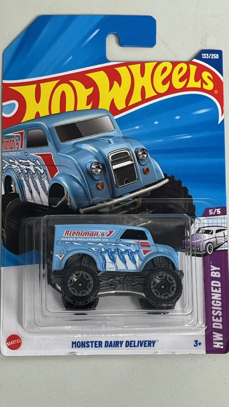 Hot Wheels Desiged By 2025 Monster Dairy Deliver 5/5 (Substandard) Maple and Mangoes