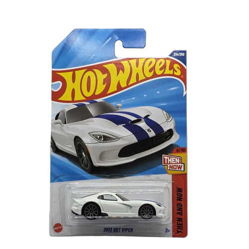 Hot Wheels 2025 L Case Then N Now 6/10 2013 SRT Viper White/ Blue Stripes Maple and Mangoes