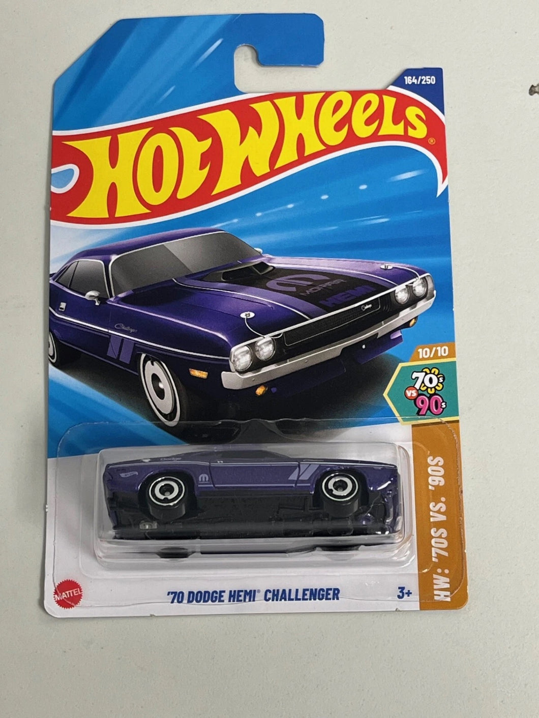 2025 Hot Wheels H Case 70s Vs. 90s #164 70 Dodge Hemi Challenger Purple A70 Maple and Mangoes
