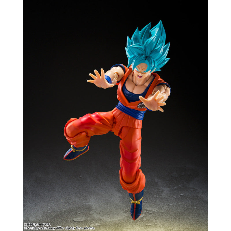 Bandai S.H.Figuarts Action Figure - Super Saiyan God Son SS Son Goku (Blue Power Transcending Limits) 