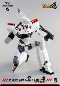 Mobile Police Patlabor Ingram Unit 2 ROBO-DOU 1:35 Scale Action Figure with Unit 3 Attachment Maple and Mangoes